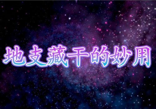 地支藏干理论与应用-听雷观止录