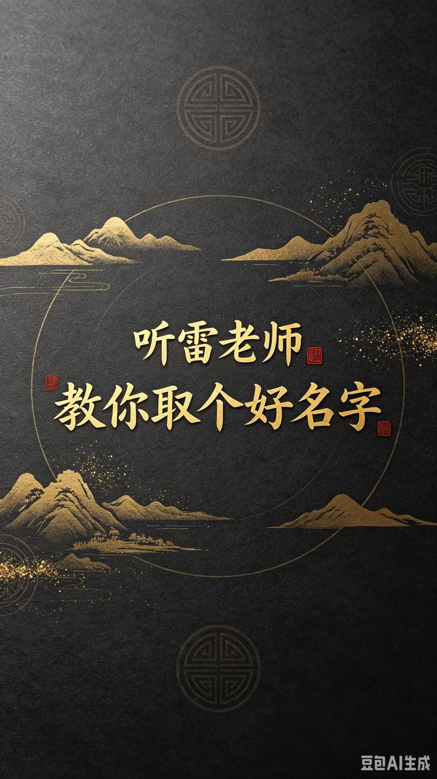 听雷老师教你起个好名字
